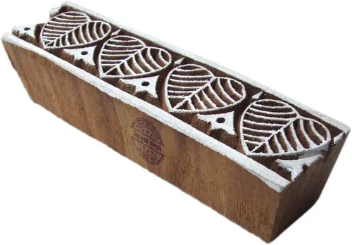 Vista 31 de Royal Kraft Sellos de madera DIY tela, textil, arcilla, cerámica, papel, bloques de impresión de henna THHtag001