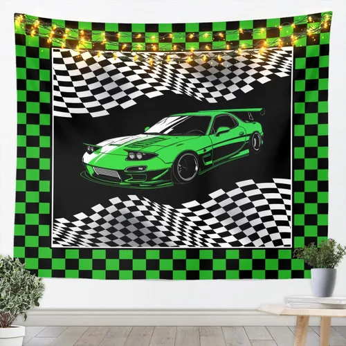 Vista 18 de Manfei Tapiz de pared de aviones para niños, diseño de bandera estadounidense, decoración de habitación de niños, niñas y adultos, decoración