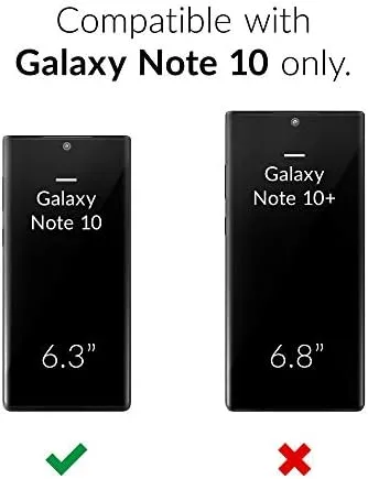 Vista 2 de Crave Funda para Note 10, funda de protección fuerte para Samsung Galaxy Note 10 - Pizarra