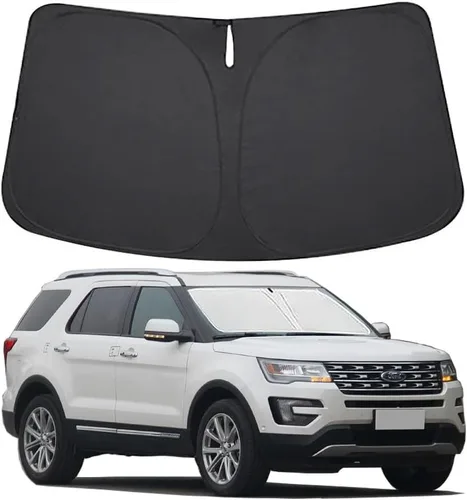 Vista 25 de Parasol para parabrisas BMW Serie 3 2006-2011 Accesorios Plegable Parasol para ventana delantera BMW Serie 3 Accesorios Parasol 240T Poliéster