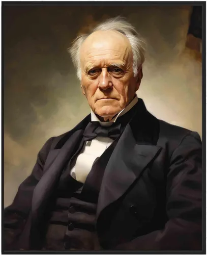 Vista 33 de Abraham Lincoln - Póster impreso artístico, retrato presidencial oficial, decoración de pared, colección de galería de arte del presidente, pintura