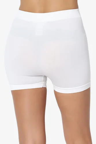 Vista 4 de TheMogan Bermudas sin costuras para mujer, leggings cortos íntimamente debajo de la capa