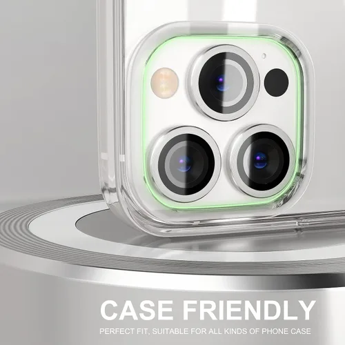 Vista 32 de Choiche Compatible para iPhone 16 Pro/iPhone 16 Pro Max Protector de Lente de Cámara, Vidrio Templado 9H Protector de Pantalla de Cubierta de Cámara