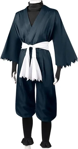 Vista 7 de Jigoku Raku Sagiri Yamada Cosplay Gabimaru Cosplay traje Yuzuriha uniforme kimono conjunto completo