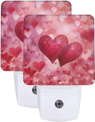 Vista 18 de Paquete de 2 luces LED de Navidad con gnomo de nieve, luces nocturnas de emergencia con sensor automático, juego de 2 para dormitorio, baño
