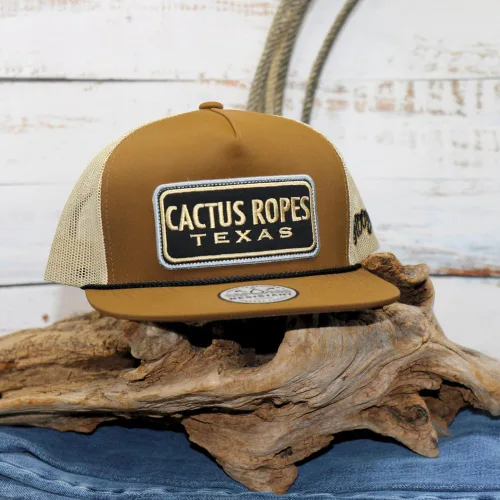 Vista 54 de HOOEY Adjustable Snapback Trucker Hat with Cactus Ropes Logo