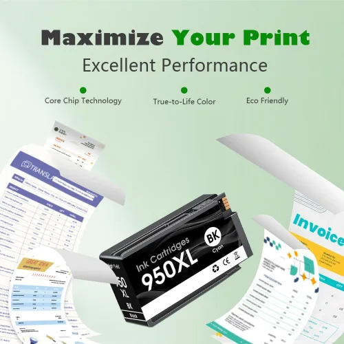 Vista 4 de 950XL 951XL - Cartucho de tinta compatible con HP 950 951, paquete combinado compatible con HP OfficeJet Pro 8600 8610 8615 8620 8100 8630 8660 8640