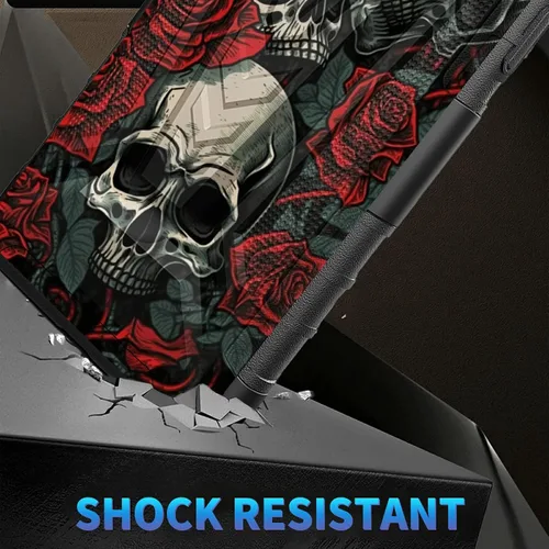 Vista 17 de Funda para AT&T Maestro Max 2021/Cricket Ovation 2 con protector de pantalla de vidrio templado, funda resistente con función atril integrada