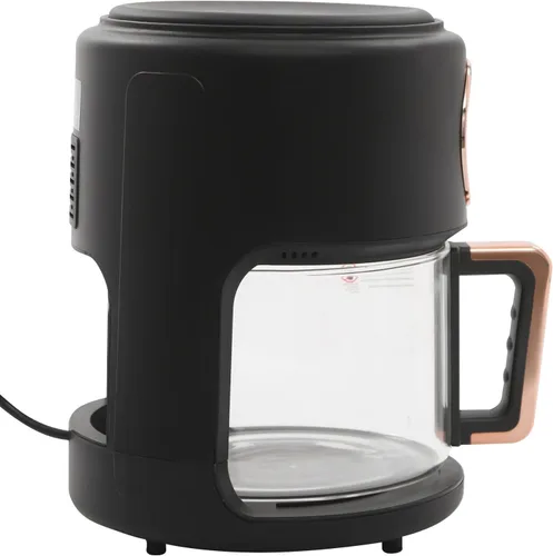 Vista 5 de Freidora de aire de vidrio 4.2L 1200W Tazón de freír transparente Freidora de aire visible de 360° Asado Pantalla digital Control de temperatura