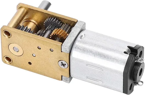 Vista 5 de Mini motor de engranaje de metal micro, motor de reducción Motor engranado N20 DC12V Reducción de velocidad CW/CCW Micro Motor DC Gear Motor