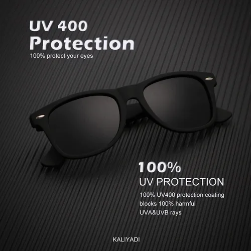 Vista 2 de KALIYADI Lentes de sol polarizados para hombres y mujeres, con acabado mate, lentes de espejo de color, bloqueo UV (paquete de 3)