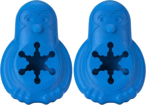 Vista 8 de PetSafe Freezable Treat Holding Chilly Pingüino - Duradera, con aroma a vainilla, de goma, interactiva y congelable, rompecabezas para mascotas