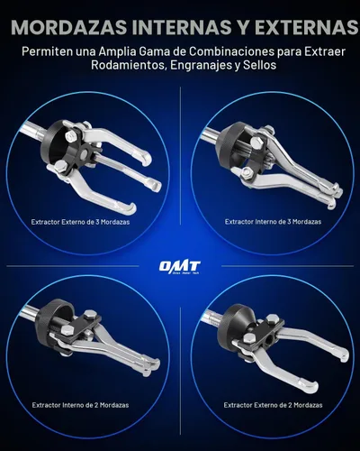 Vista 4 de Orion Motor Tech - Juego de martillo deslizante y extractor de 9 vías interno/externo, tiradores de bujes, ejes axiales de rueda trasera Extractor