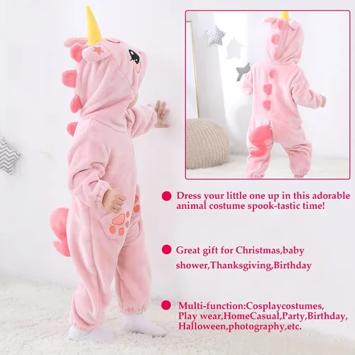 Vista 7 de TONWHAR Disfraz unisex para bebé, traje de animal para niños pequeños y niños