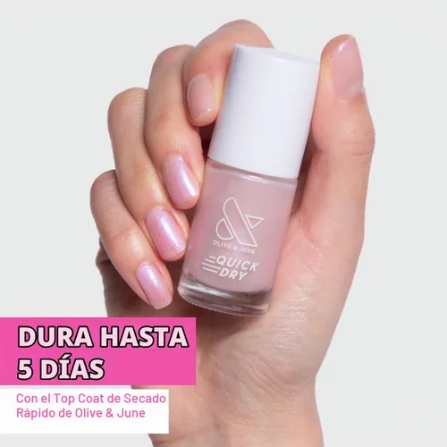Vista 2 de Olive & June - Esmalte de uñas de secado rápido, barroco