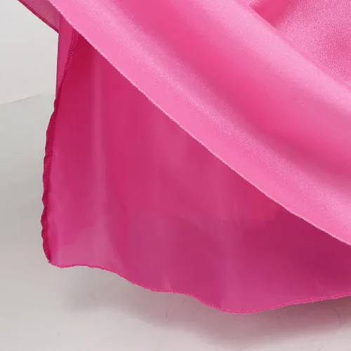 Vista 7 de Super Bros - Disfraz de princesa melocotón para niñas, disfraz de Halloween de lujo con accesorios