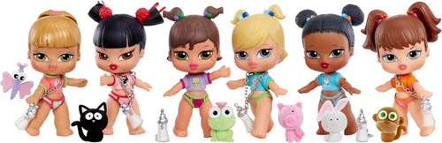 Vista 5 de Bratz Babyz Cloe - Muñeca de moda coleccionable con moda real y mascota