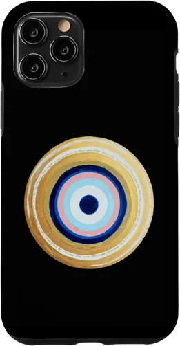 Vista 29 de Carcasa para iPhone 17 con protección contra maldiciones amarillas y negras, color rosa