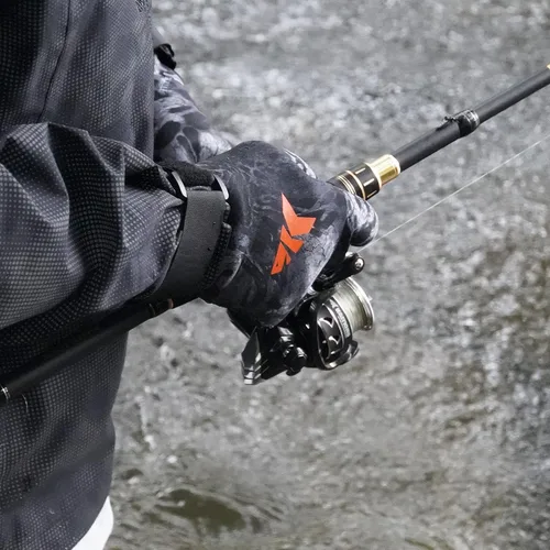 Vista 8 de KastKing IceRiver - Guantes de pesca 100% impermeables para hombres y mujeres, para pesca en clima frío y deportes al aire libre, ideales para pesca