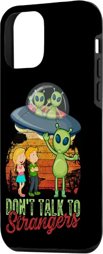 Vista 2 de Funda para iPhone 12 mini UFO Don't Talk To Alien Strangers Extraterrestrials