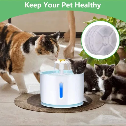 Vista 7 de Paquete de 16 filtros de fuente de agua para gatos de repuesto para la mayoría de dispensadores automáticos de fuente de agua de 81 oz/2.4 L