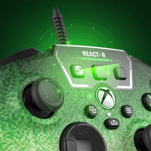 Vista 4 de Turtle Beach REACT-R Wired Game Controller Officially Licensed for Xbox Series X & S, Xbox One, and Windows 1011 PCs Pixel