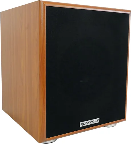 Vista 9 de Rockville Rock Shaker 6.5 Negro 200 W pico/100 W RMS amplificador eléctrico para cine en casa, Clase-D, Crossover ajustable, 20Hz-200Hz, diseño