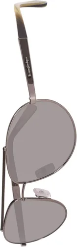 Vista 3 de Ermenegildo Zegna EZ0037S 12N Gafas de sol de aviador grisverde para hombre
