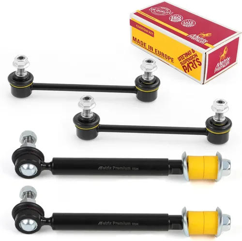 Vista 27 de Metrix Premium Chassis Parts - Kit de 4 piezas de barra estabilizadora delantera y trasera con enlace de extremo de barra estabilizadora para Ford