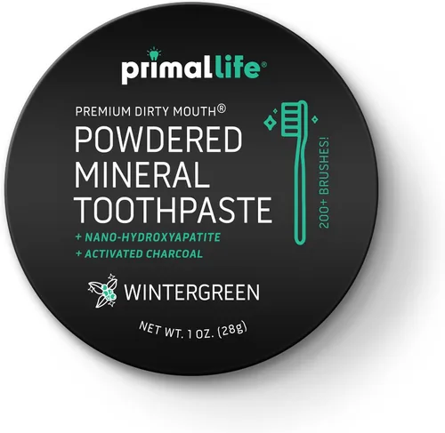 Vista 20 de Primal Life Organics - Dirty Mouth Polvo Dental, Polvo de Limpieza Dental, Aceites Esenciales Saborizados con Caolín Natural y Arcilla de Bentonita