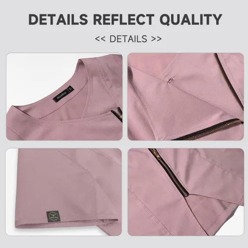 Vista 3 de niaahinn Scrub for Women Medical Scrub Sets - Conjunto de uniforme de lactancia y pantalones deportivos, traje dental