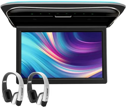 Vista 12 de XTRONS Pantalla de monitor montada en el techo del automóvil de 11.6 pulgadas, pantalla ultrafina abatible para automóvil, reproductor de video