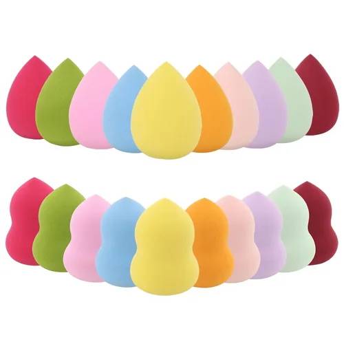 Vista 8 de BTYMS 10 piezas de esponja de maquillaje licuadoras esponjas de belleza en forma de huevo esponja de mezcla aplicador de base esponjas cosméticas 10