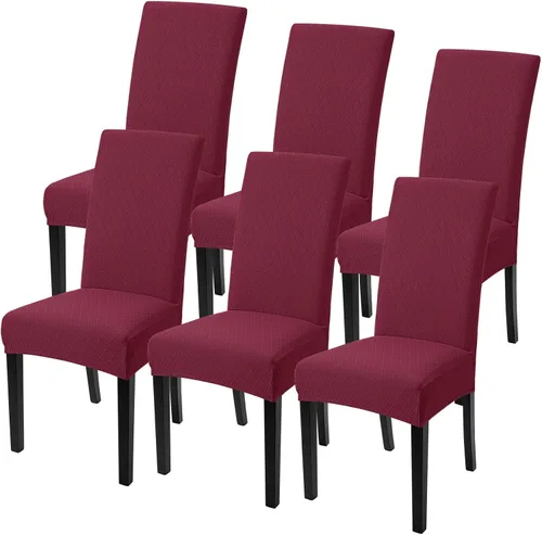 Vista 28 de SearchI Juego de 2 fundas elásticas para sillas Parsons de comedor, fundas elásticas con estampado de elastano, extraíbles, lavables, fundas