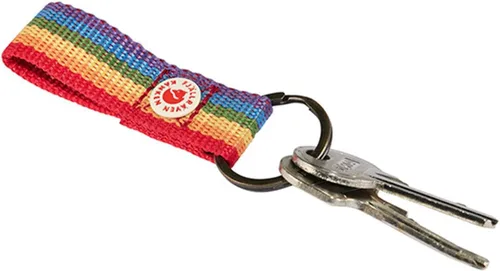 Vista 3 de Fjallraven, Llavero Kanken para llevar a diario, diseño de arcoíris