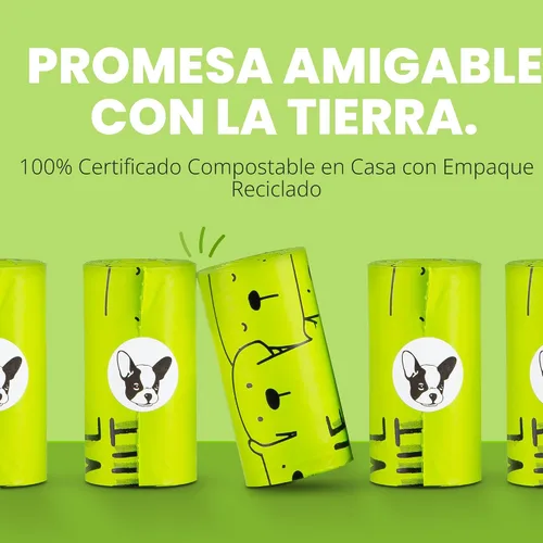 Vista 4 de Certified Home - Bolsas compostables para excrementos de perro, 120 bolsas