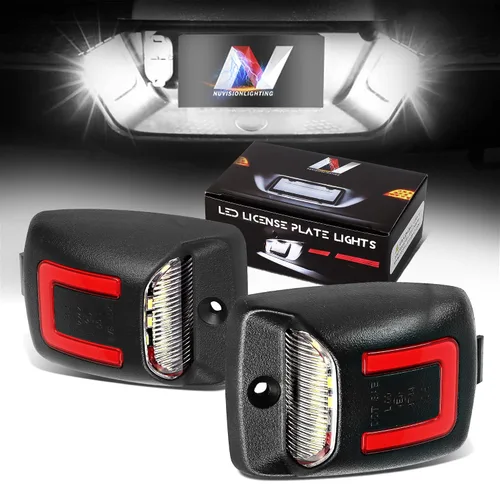 Vista 14 de Par de luces LED para placa de matrícula Compatible con 99-03 Protégé / 02-03 Protege5 / 99-05 Miata MX-5, YL8Z13550AA NC1051270BL, NVL-LPL-009