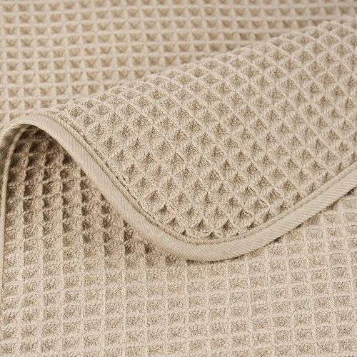 Vista 6 de POLYTE Sábanas de baño de microfibra de secado rápido de 430 GSM sin pelusas, 70 x 35 pulgadas, juego de 2 (tejido gofre)