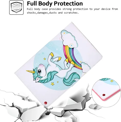 Vista 3 de Funda tipo cartera para tableta Amazon Fire HD 10 (5ª generación/7ª generación/9ª generación), soporte plegable delgado