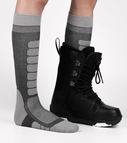 Vista 2 de KEECOW Calcetines de esquí de lana merino para hombres y mujeres, 2 pares, calcetines térmicos cálidos para invierno, snowboard, caza al aire libre