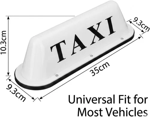 Vista 2 de BADASS SHARKS TAXI - Luz de señal, 9.8 ft de línea de conexión TAXI para techo de taxi, iluminación impermeable sellada de TAXI con base magnética