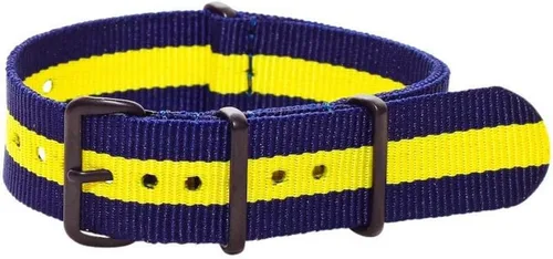 Vista 2 de Clockwork Synergy Premium Nylon Ballistic Watch Correas Correas PVD Negro Hardware Bandera estadounidense