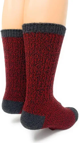 Vista 2 de WARRIOR ALPACA SOCKS - Calcetines de senderismo unisex de lana de alpaca para hombre y mujer