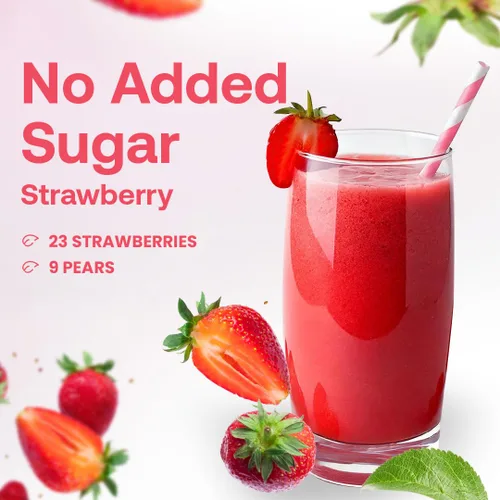 Vista 4 de Dr. Smoothie Fresa 100% fruta triturada (botella de 46 onzas)