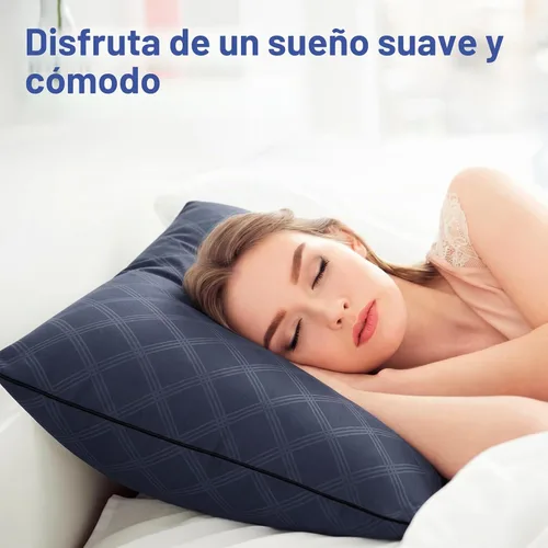 Vista 6 de Vorouhals Hotel Collection - Juego de 2 almohadas de cama para dormir, juego de 2 almohadas refrescantes de tamaño estándar para dormir de espalda