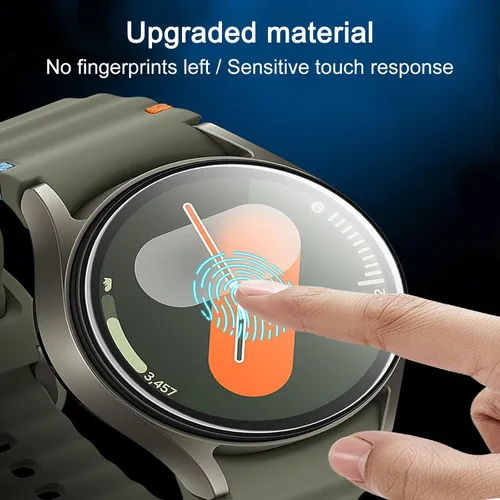 Vista 4 de Paquete de 3 protectores de pantalla para Samsung Galaxy Watch 7 de 1.575 pulgadas (1.575 in), película delgada transparente flexible de cobertura