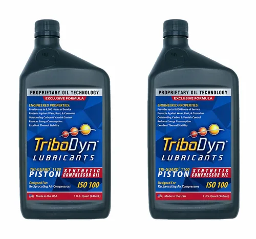 Vista 11 de Aceite de compresor de aire sintético sin detergente de 8,000 horas – TRI-Guard 1100, ISO 100, SAE 30 compresor de pistón – jarra de 1 galón