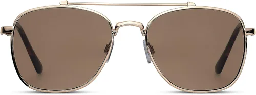 Vista 2 de Weatherproof Vintage Gafas de sol de diseñador para hombre, protección UV400, marco de aviador cuadrado de metal duradero