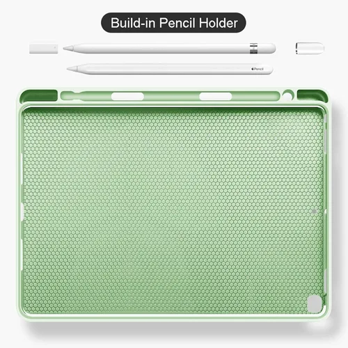 Vista 9 de aoub Funda para iPad de 9ª/8ª/7ª Generación de 10.2 pulgadas, Funda con Soporte Folio Desmontable Cubierta de Teclado Inalámbrico Bluetooth Funda