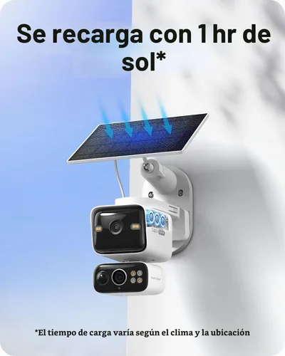 Vista 6 de Tapo Cámara de seguridad con batería de seguridad de doble lente 2K Pan